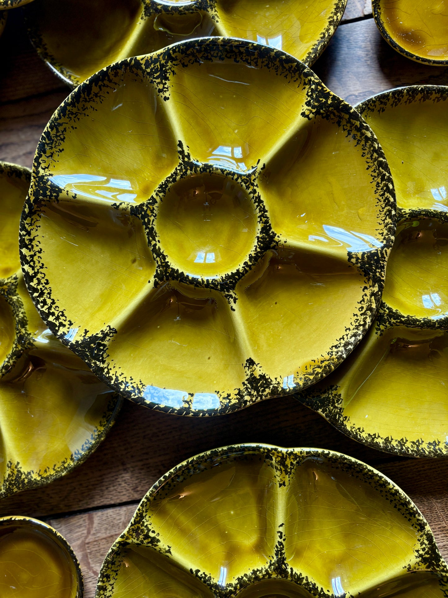 Service à huîtres ou crustacés vintage de la maison Gien