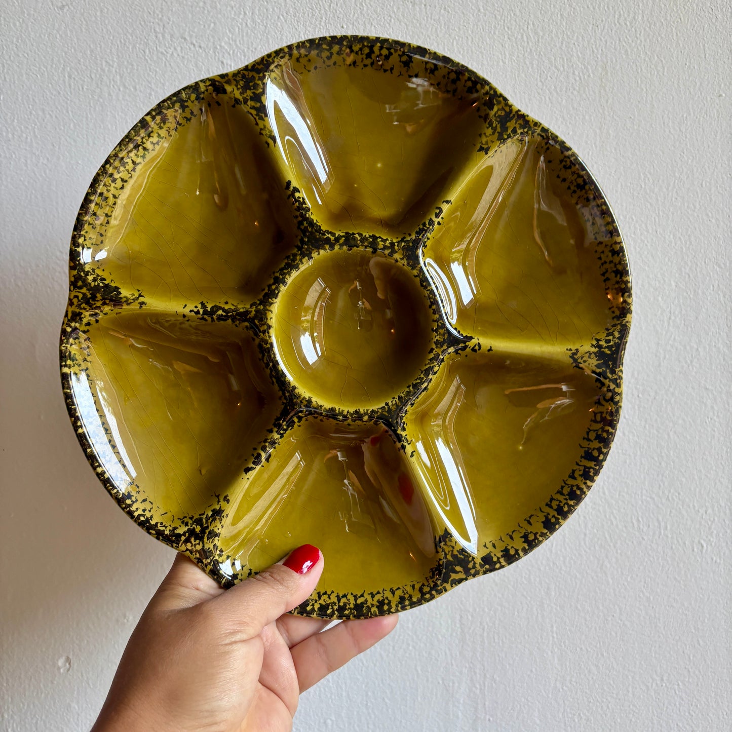 Service à huîtres ou crustacés vintage de la maison Gien