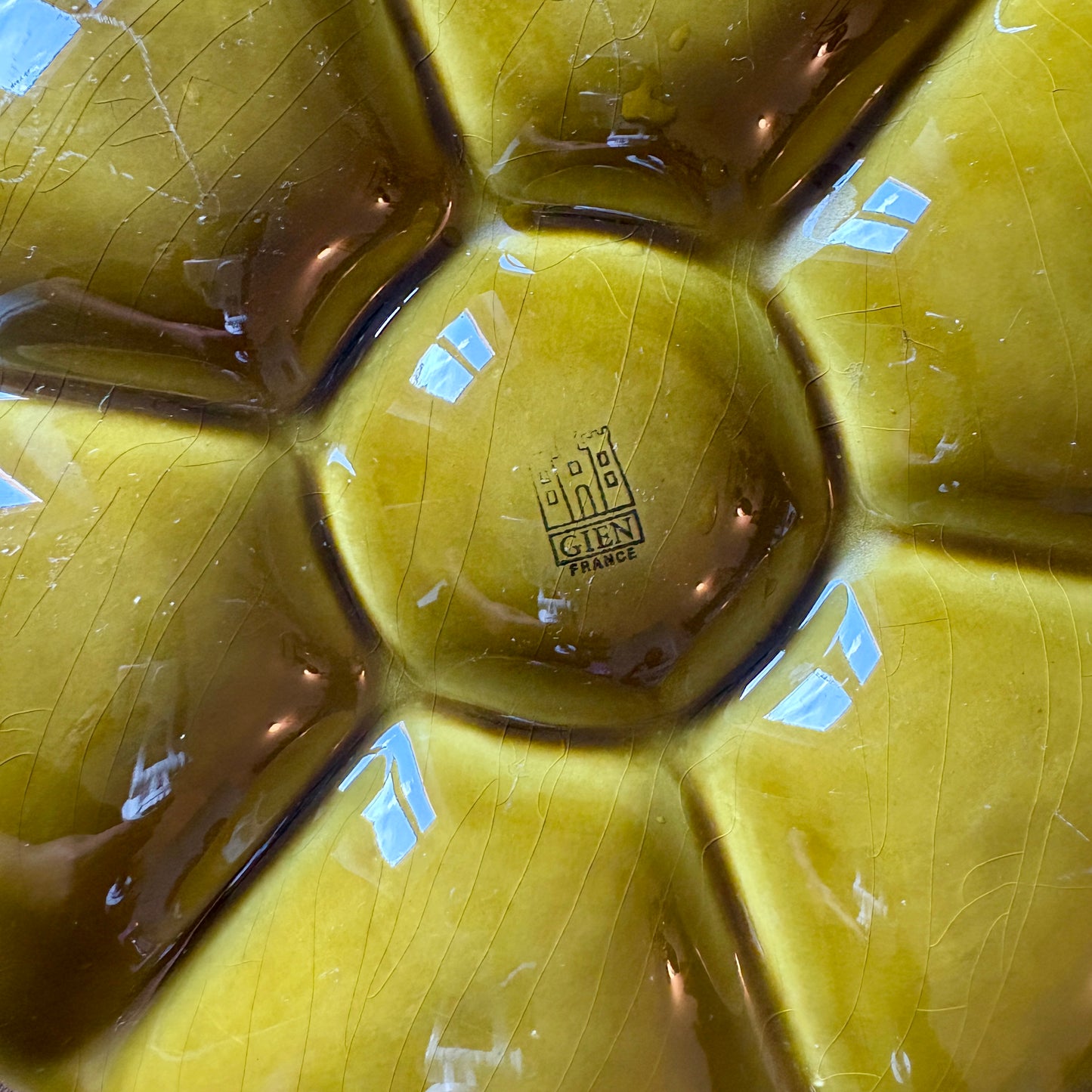 Service à huîtres ou crustacés vintage de la maison Gien