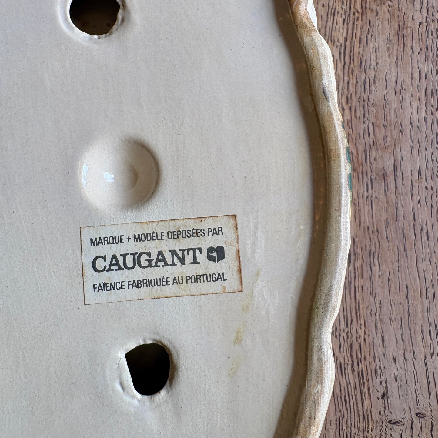 Ancienne terrine Caugant en céramique en forme de biche