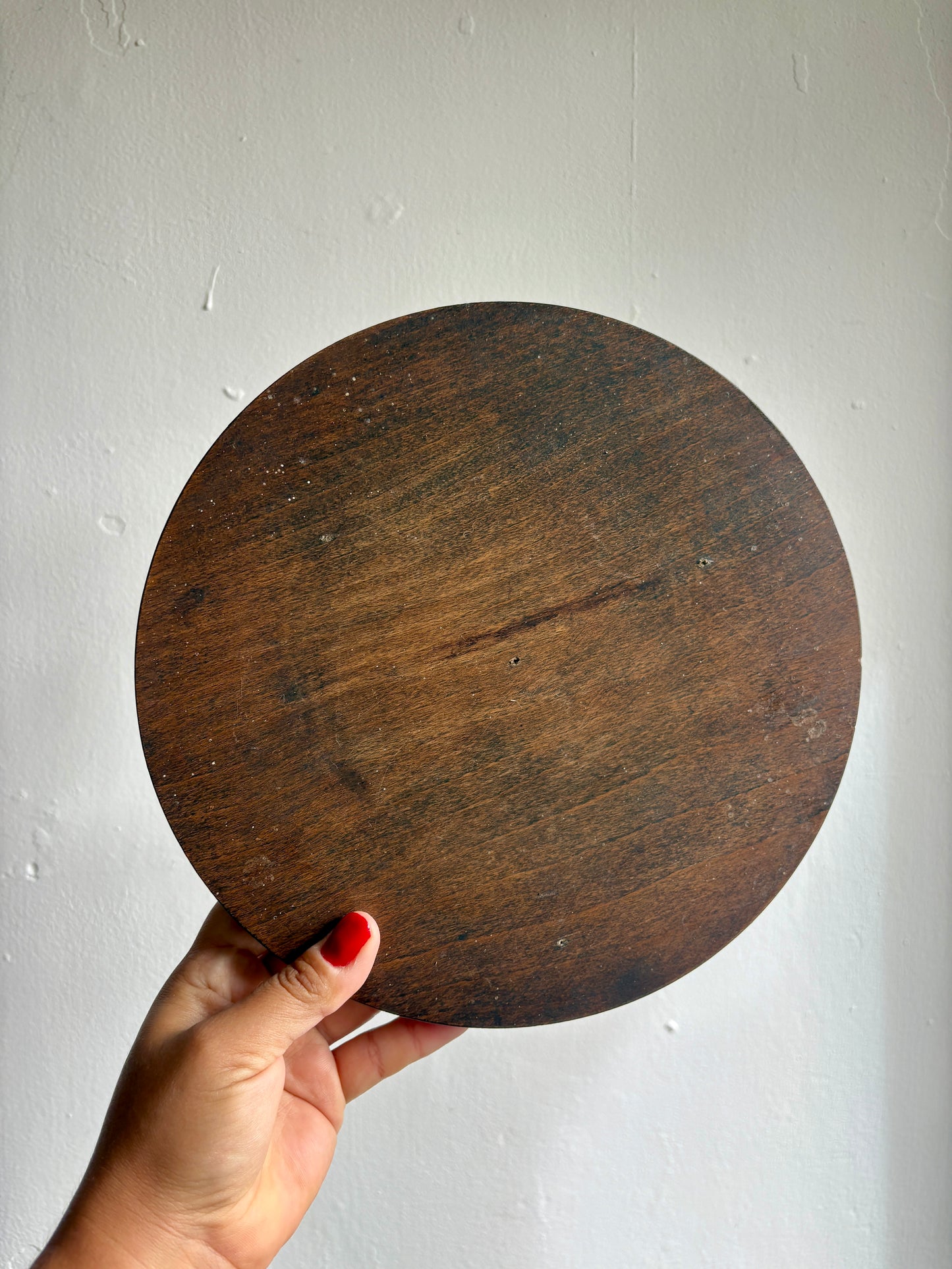 Tabouret tripode vintage en bois