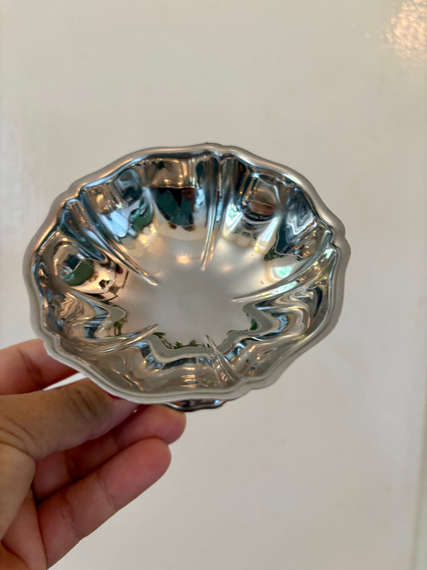 Lot de 6 coupes à dessert vintage en inox