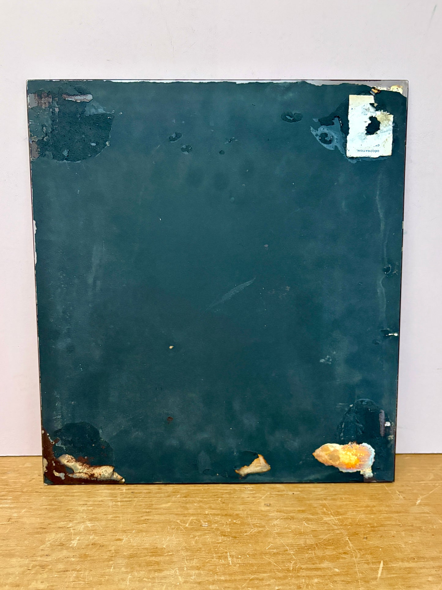 Miroir ancien au bords biseautés