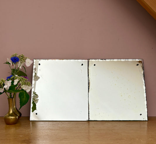 Lot de 2 miroirs anciens biseautés