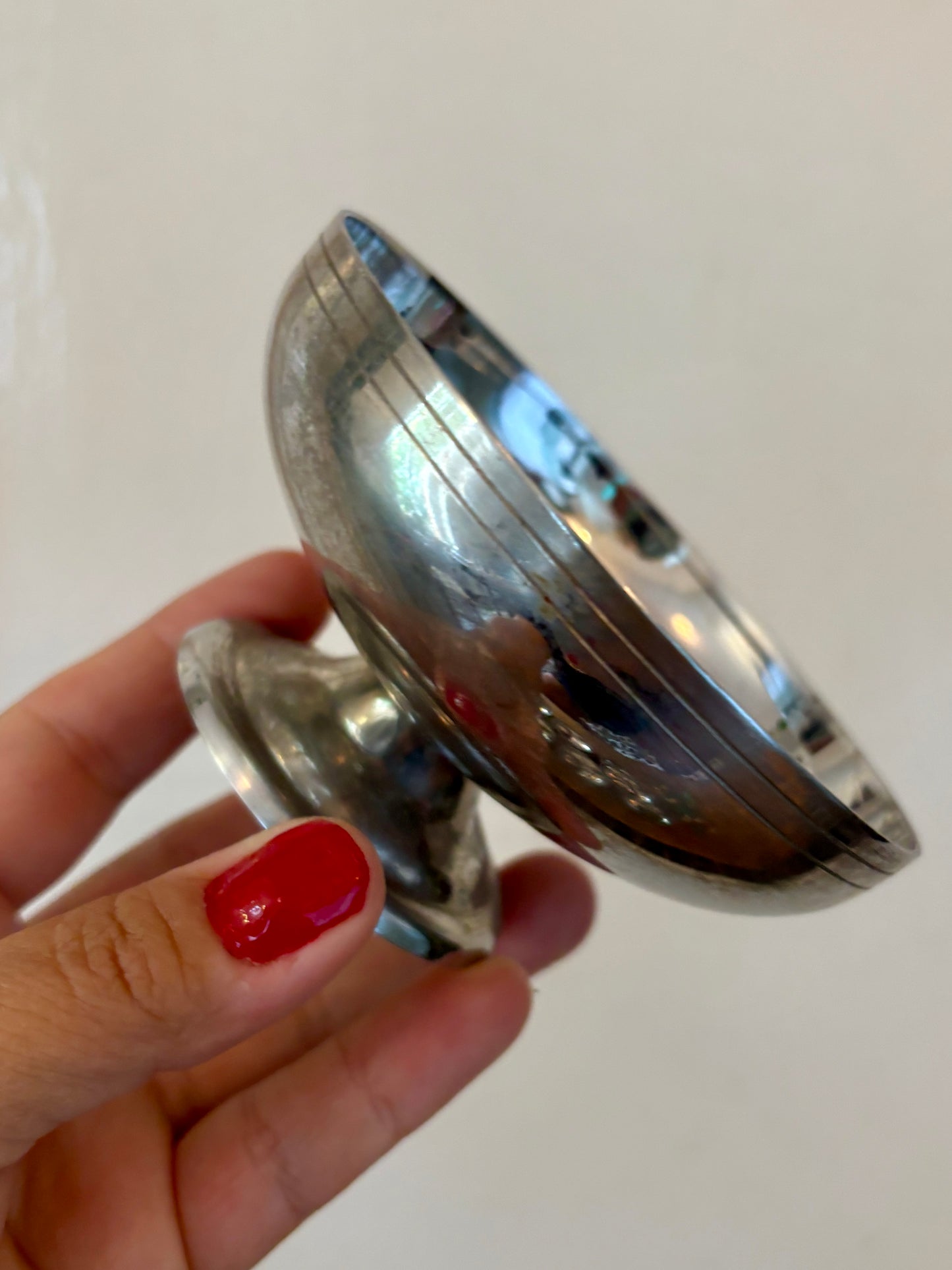 Lot de 8 coupes vintage en inox