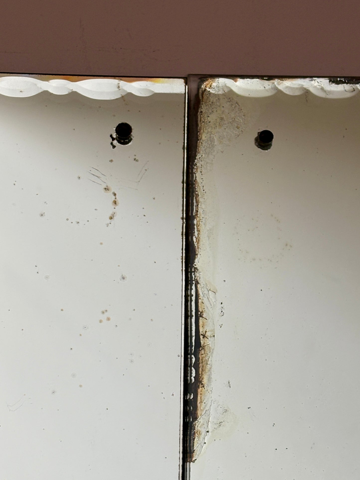 Lot de 2 miroirs anciens biseautés