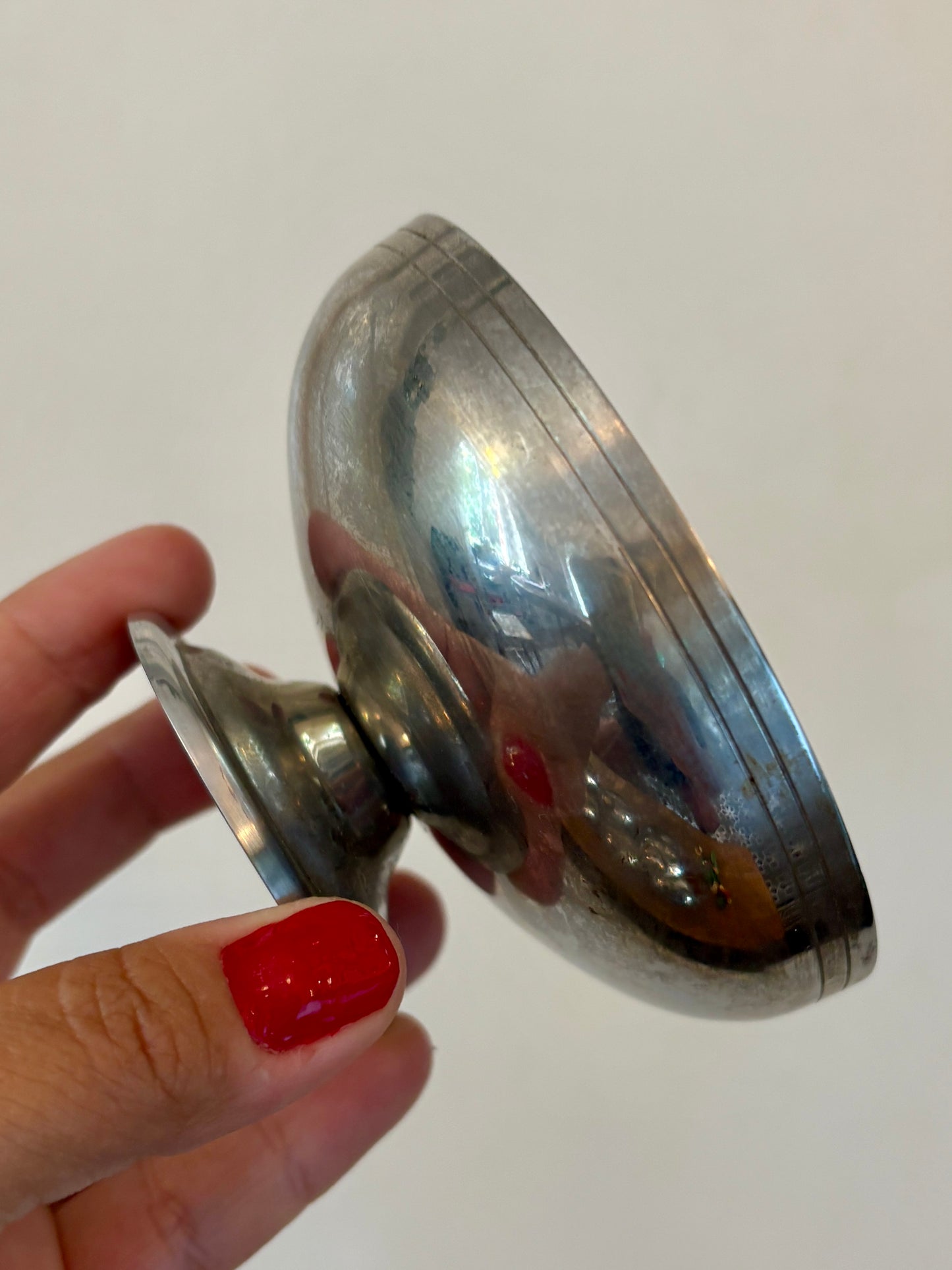 Lot de 8 coupes vintage en inox