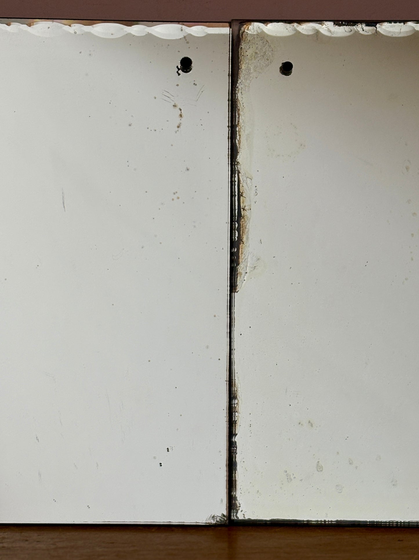 Lot de 2 miroirs anciens biseautés