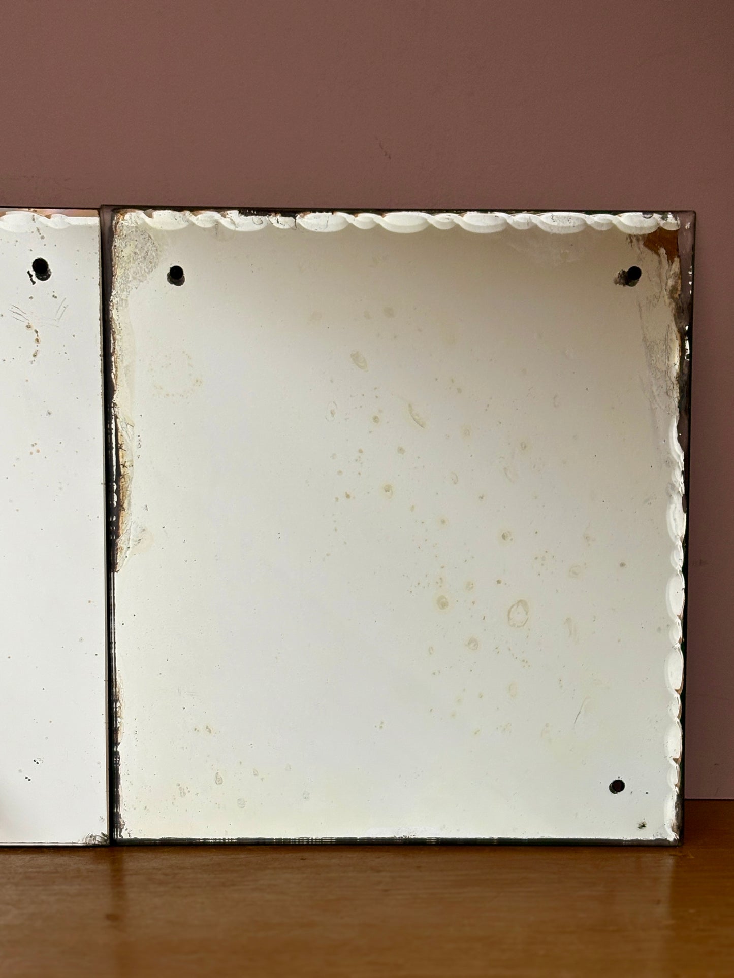 Lot de 2 miroirs anciens biseautés