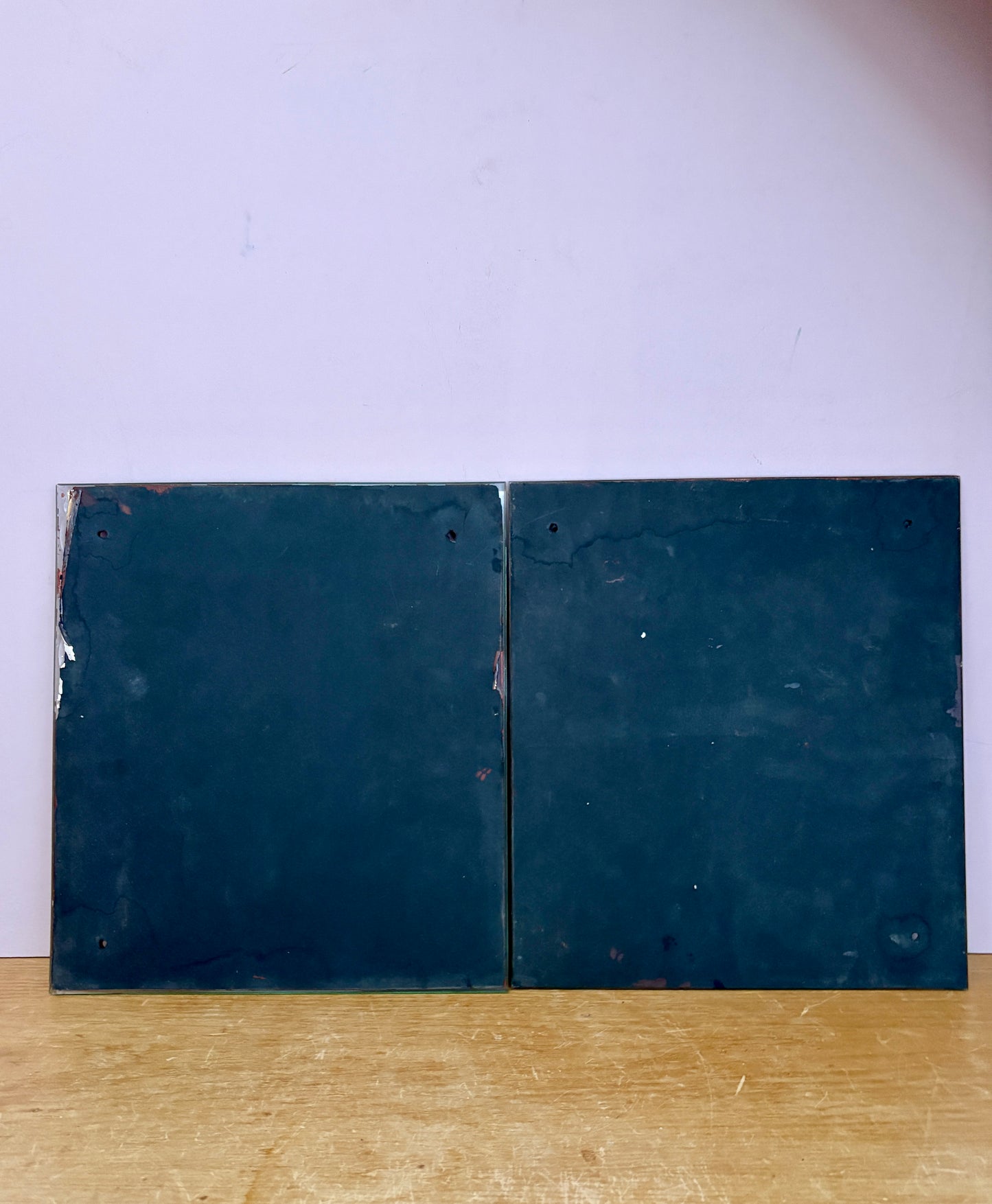 Lot de 2 miroirs anciens biseautés