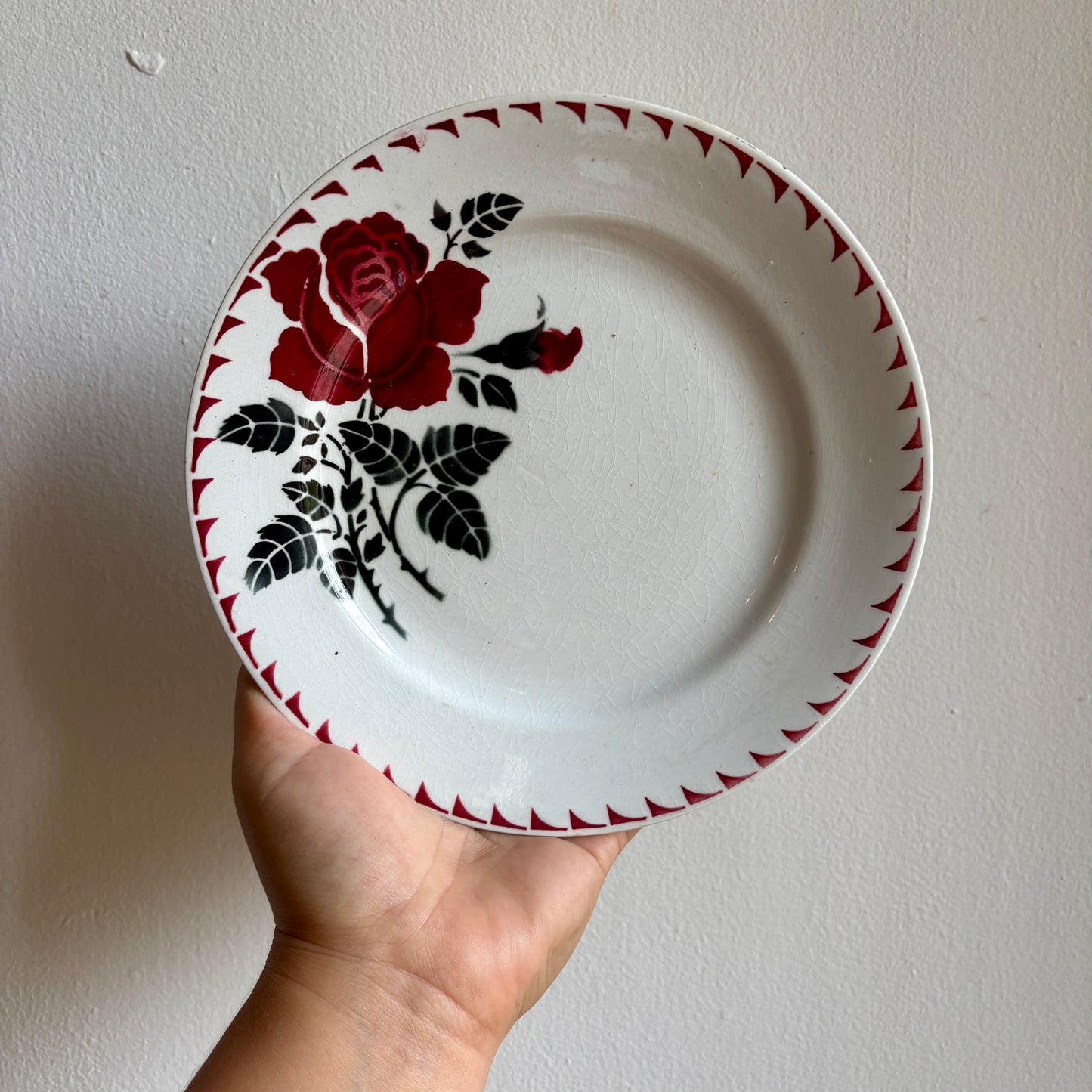 lot de 8 assiettes à dessert vintage L'amandinoise