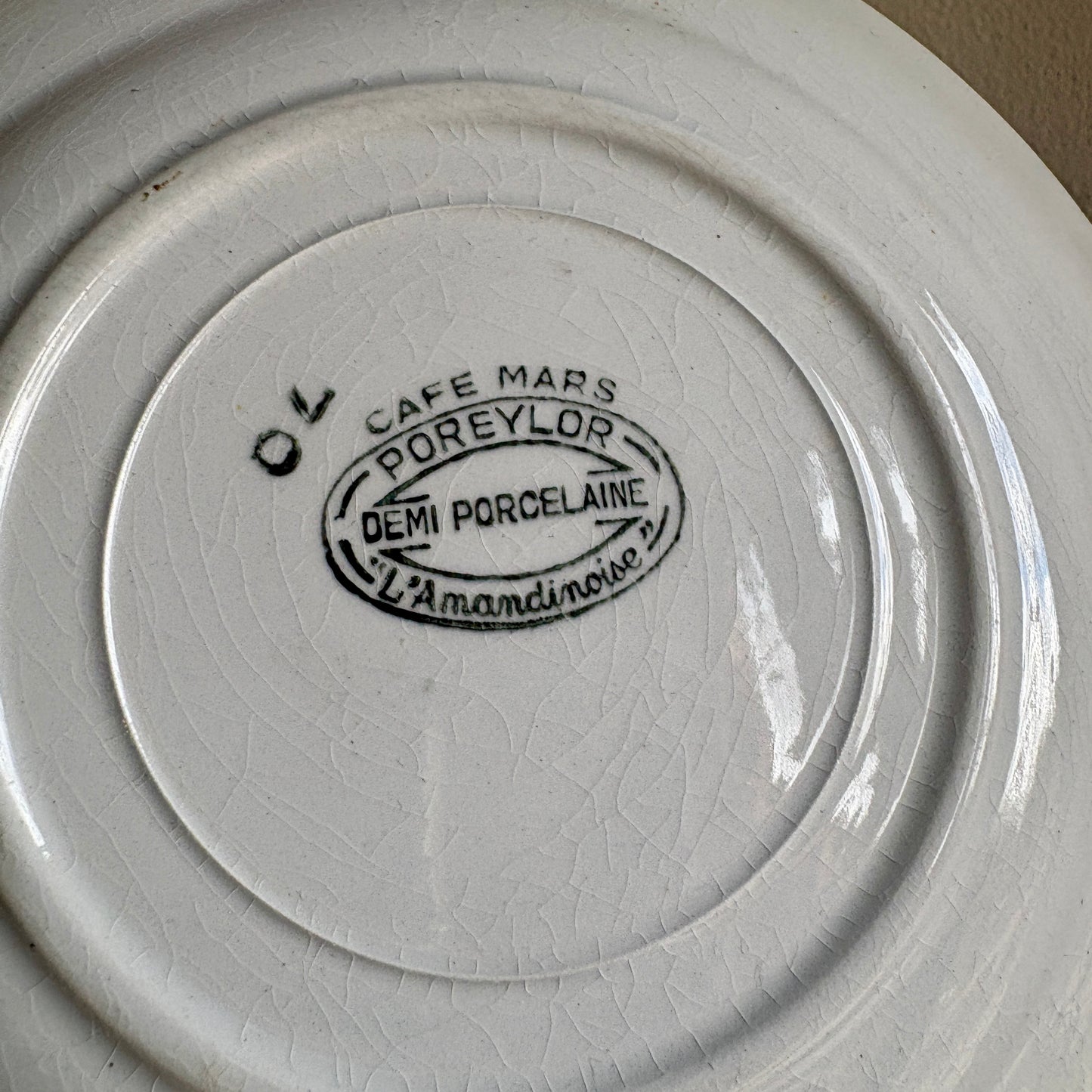 lot de 8 assiettes à dessert vintage L'amandinoise