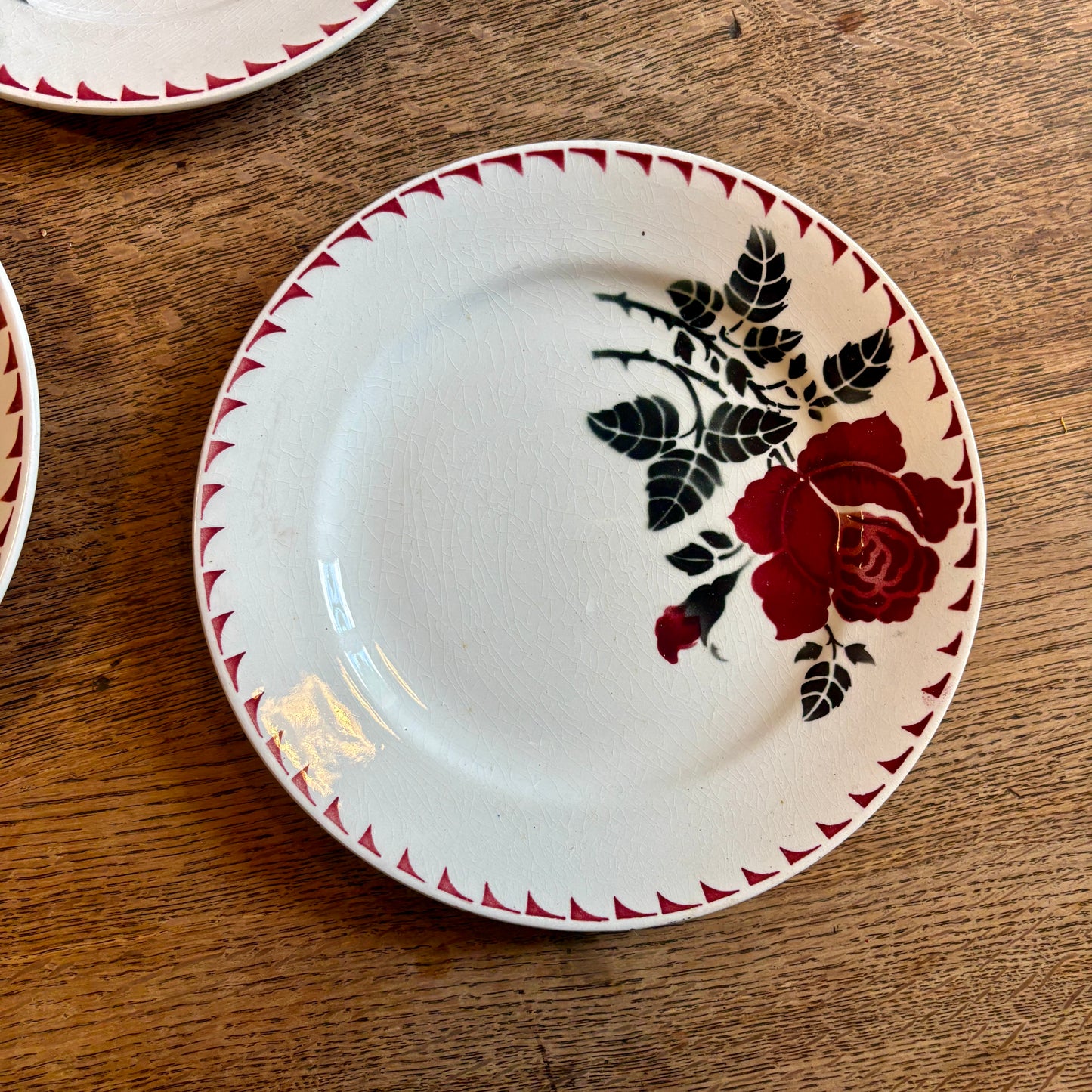 lot de 8 assiettes à dessert vintage L'amandinoise