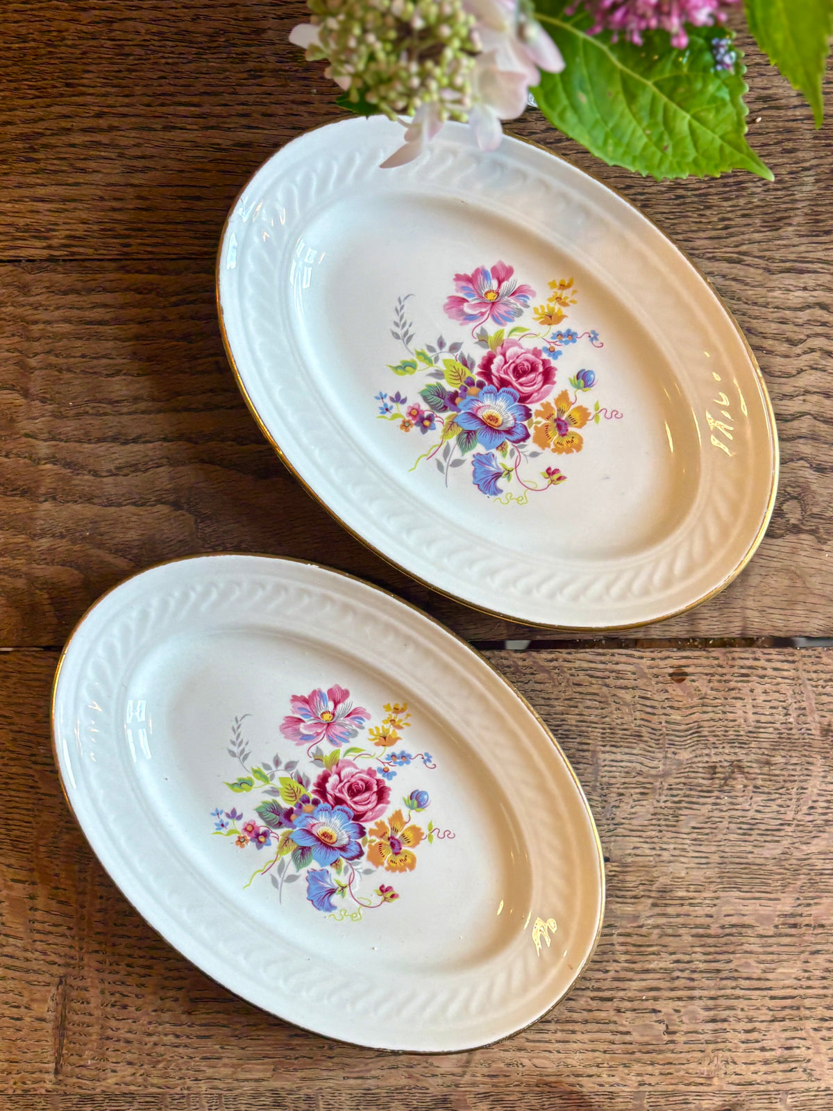 Lot de 2 raviers vintage - Fleurette de Gien