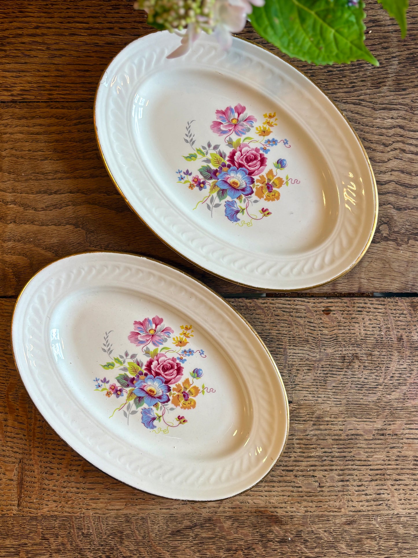 Lot de 2 raviers vintage - Fleurette de Gien