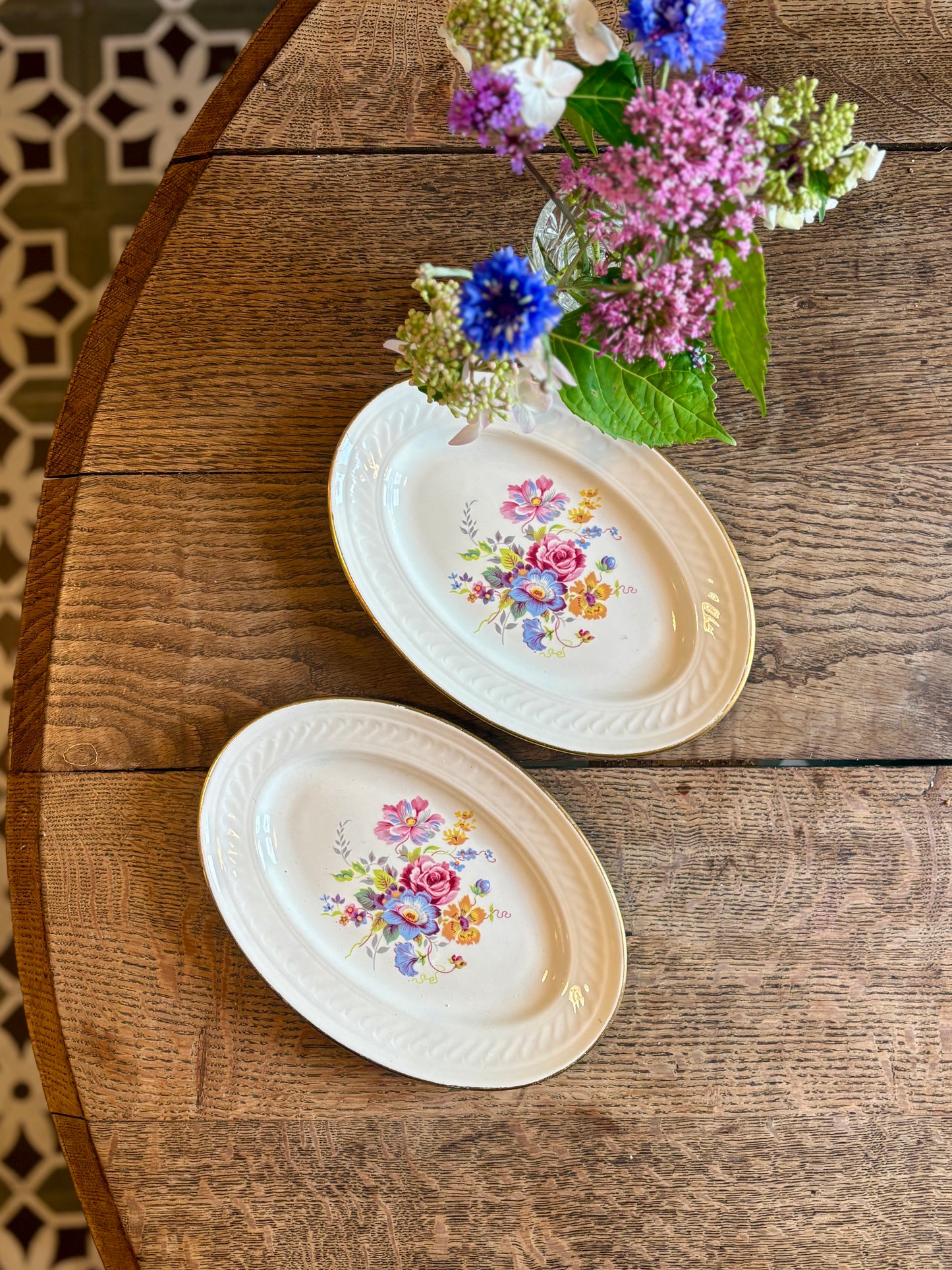 Lot de 2 raviers vintage - Fleurette de Gien