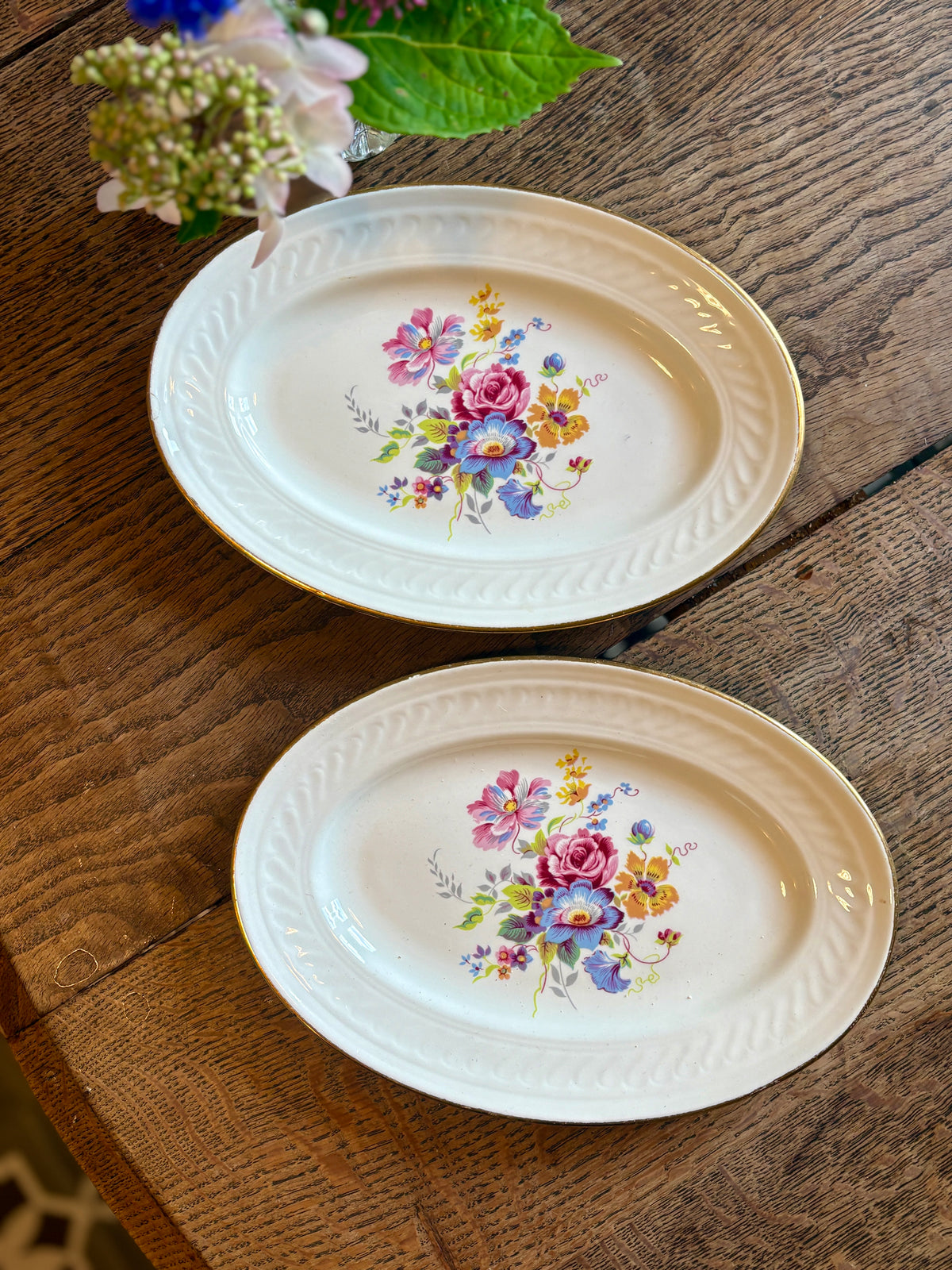 Lot de 2 raviers vintage - Fleurette de Gien