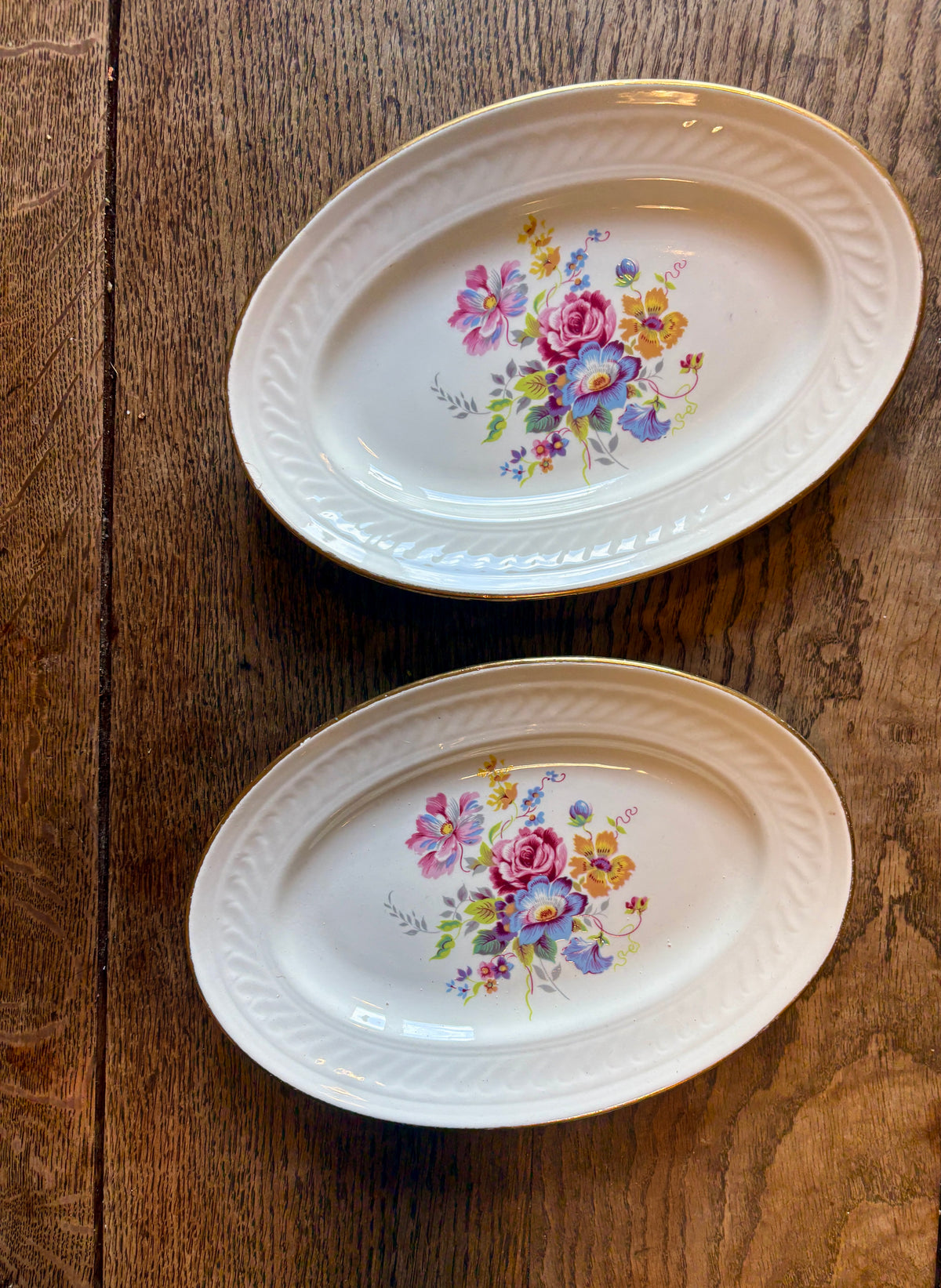 Lot de 2 raviers vintage - Fleurette de Gien
