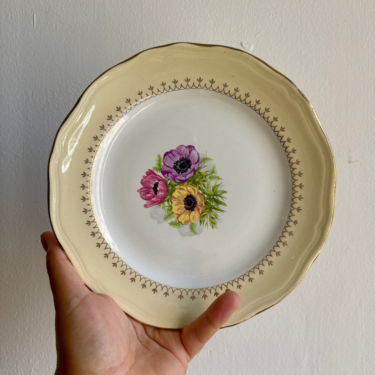 Lot de 6 assiettes à dessert vintage modèle Coopélia - L'Amandinoise