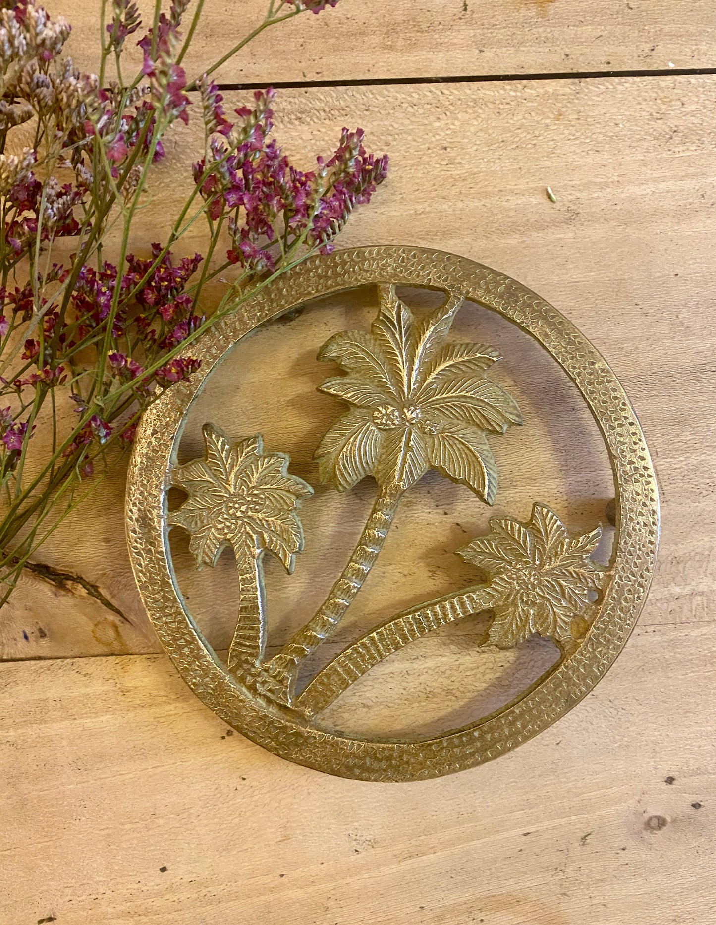 Dessous de plat vintage en laiton