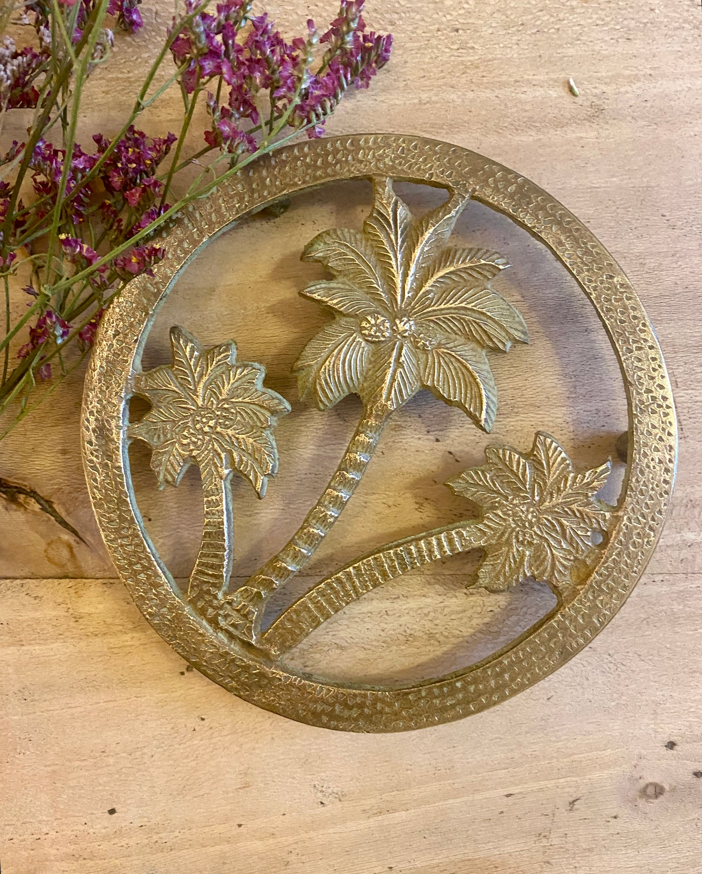 Dessous de plat vintage en laiton