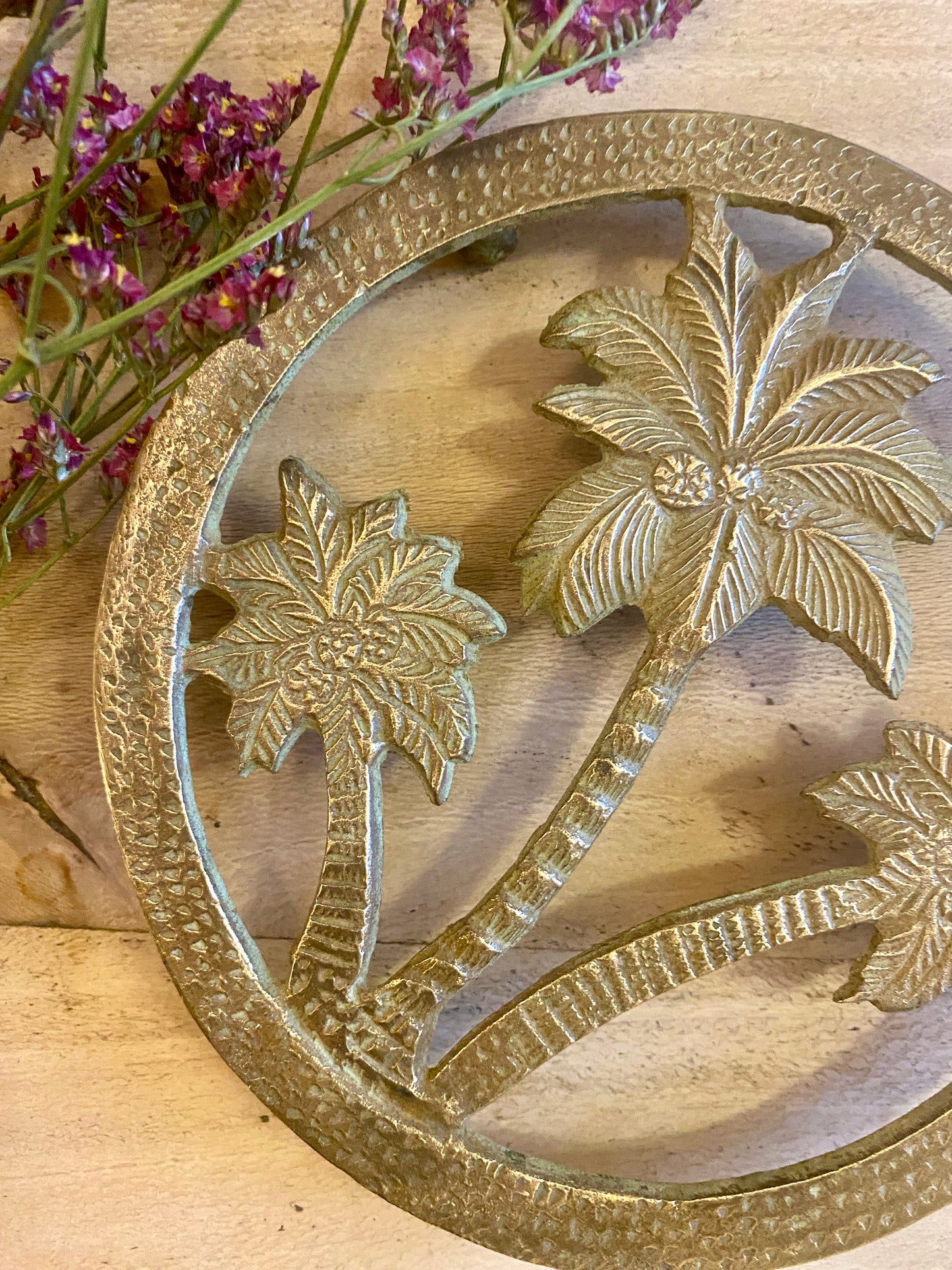 Dessous de plat vintage en laiton