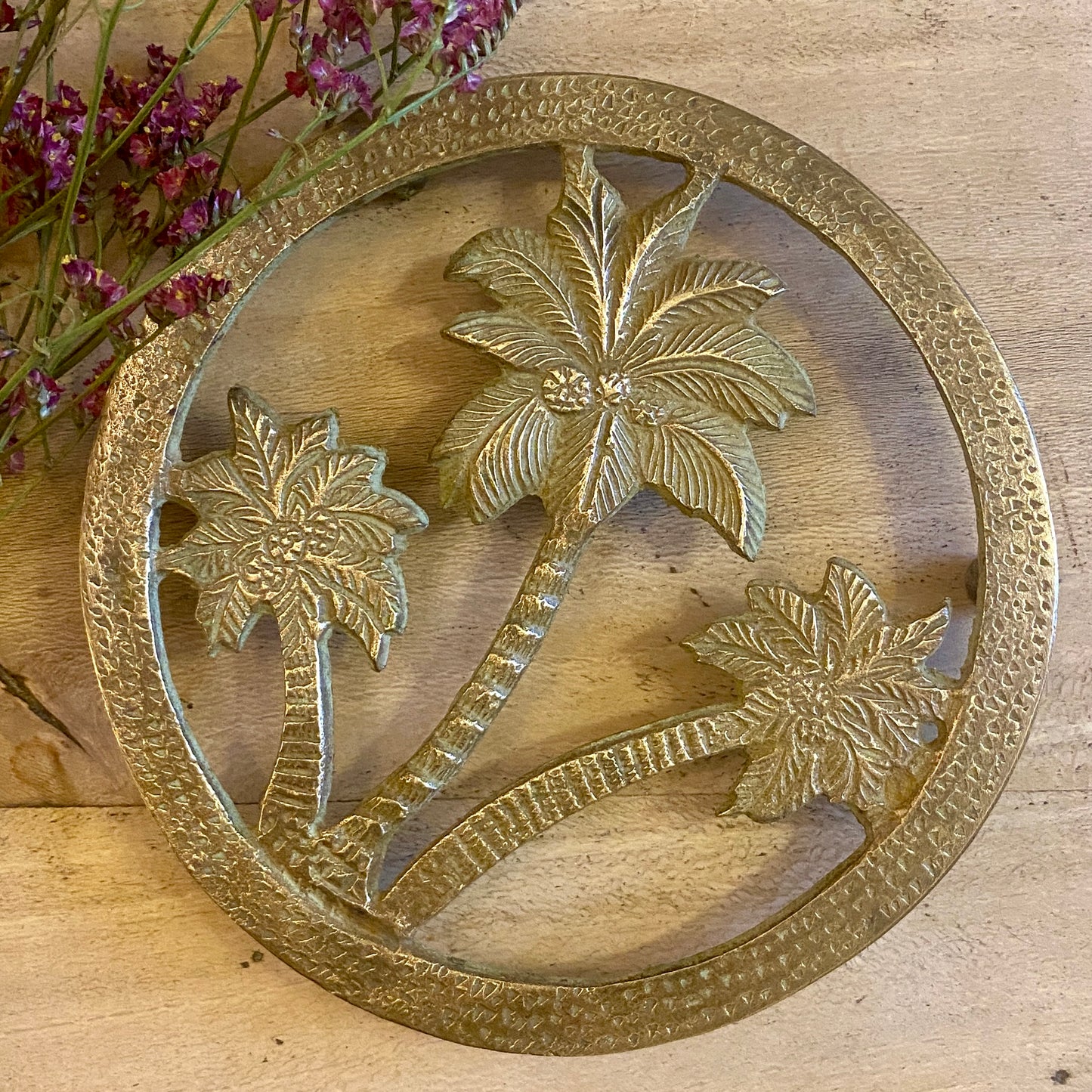 Dessous de plat vintage en laiton