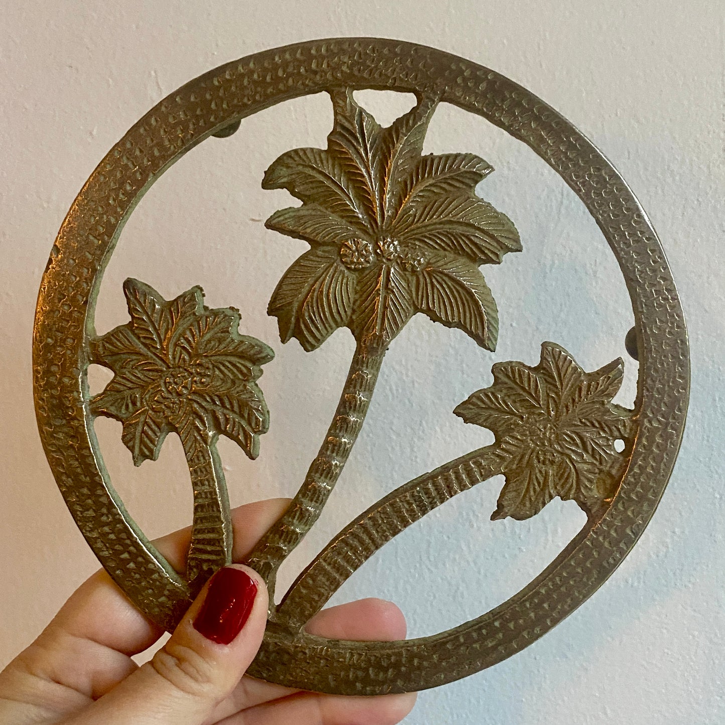 Dessous de plat vintage en laiton