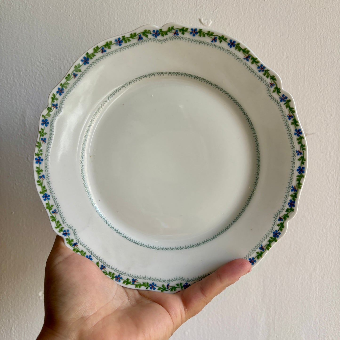 Lot de 6 assiettes à dessert vintage en porcelaine de Limoges