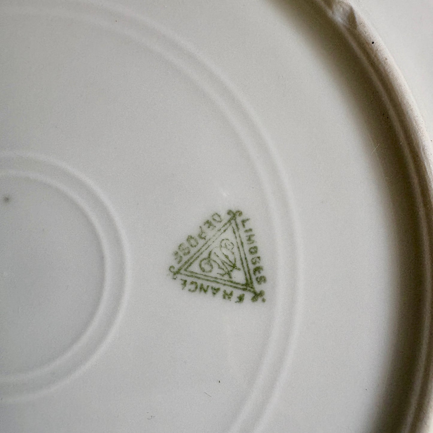 Lot de 6 assiettes à dessert vintage en porcelaine de Limoges