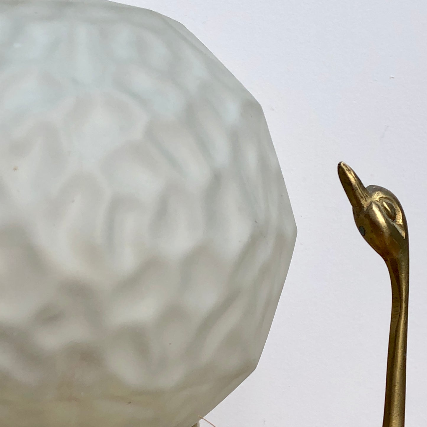 Lampe à poser globe vintage art déco