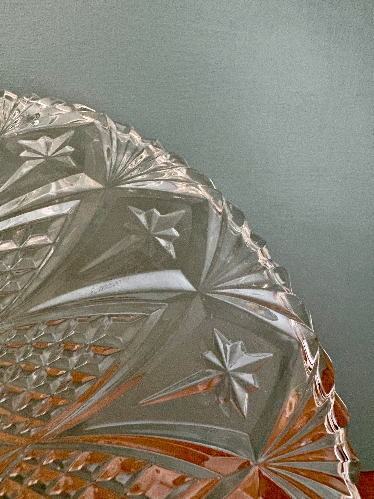 Suspension abat-jour vintage en verre moulé - collection vaisselle -