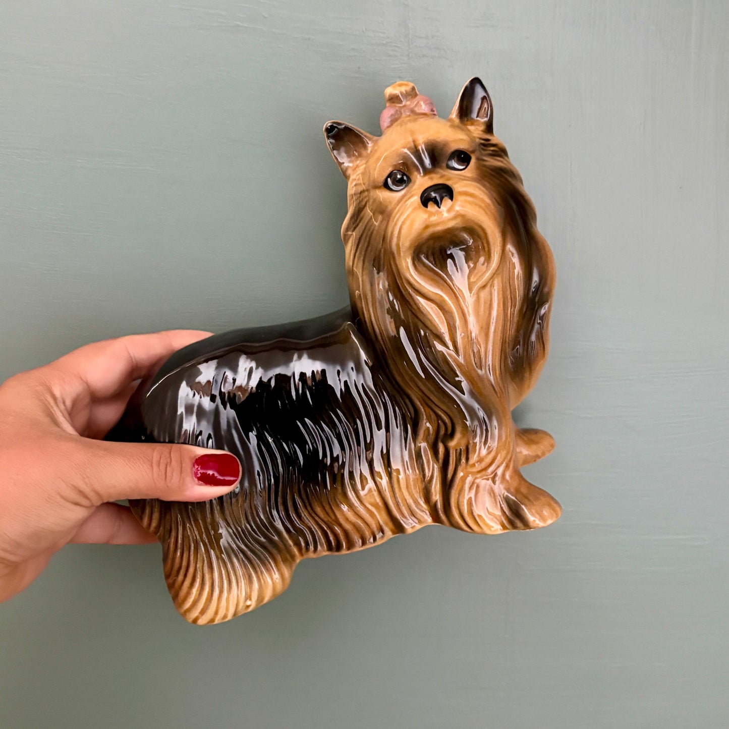 Chien vintage en céramique