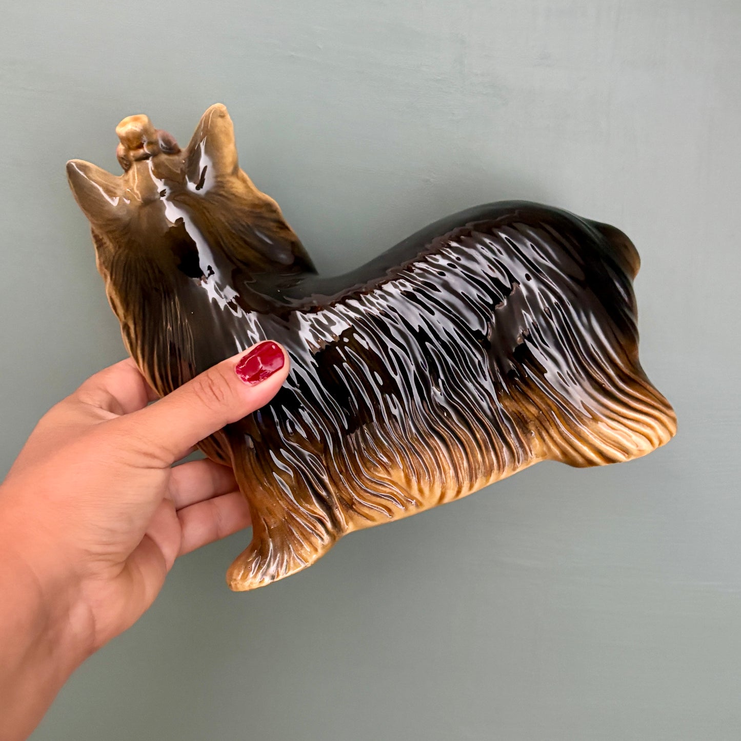 Chien vintage en céramique