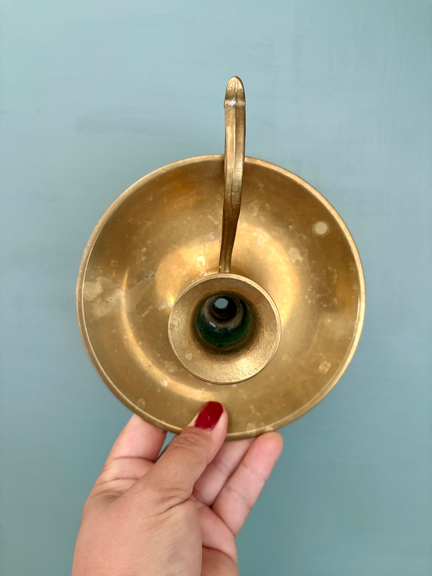 Bougeoir - chandelier ancien en laiton