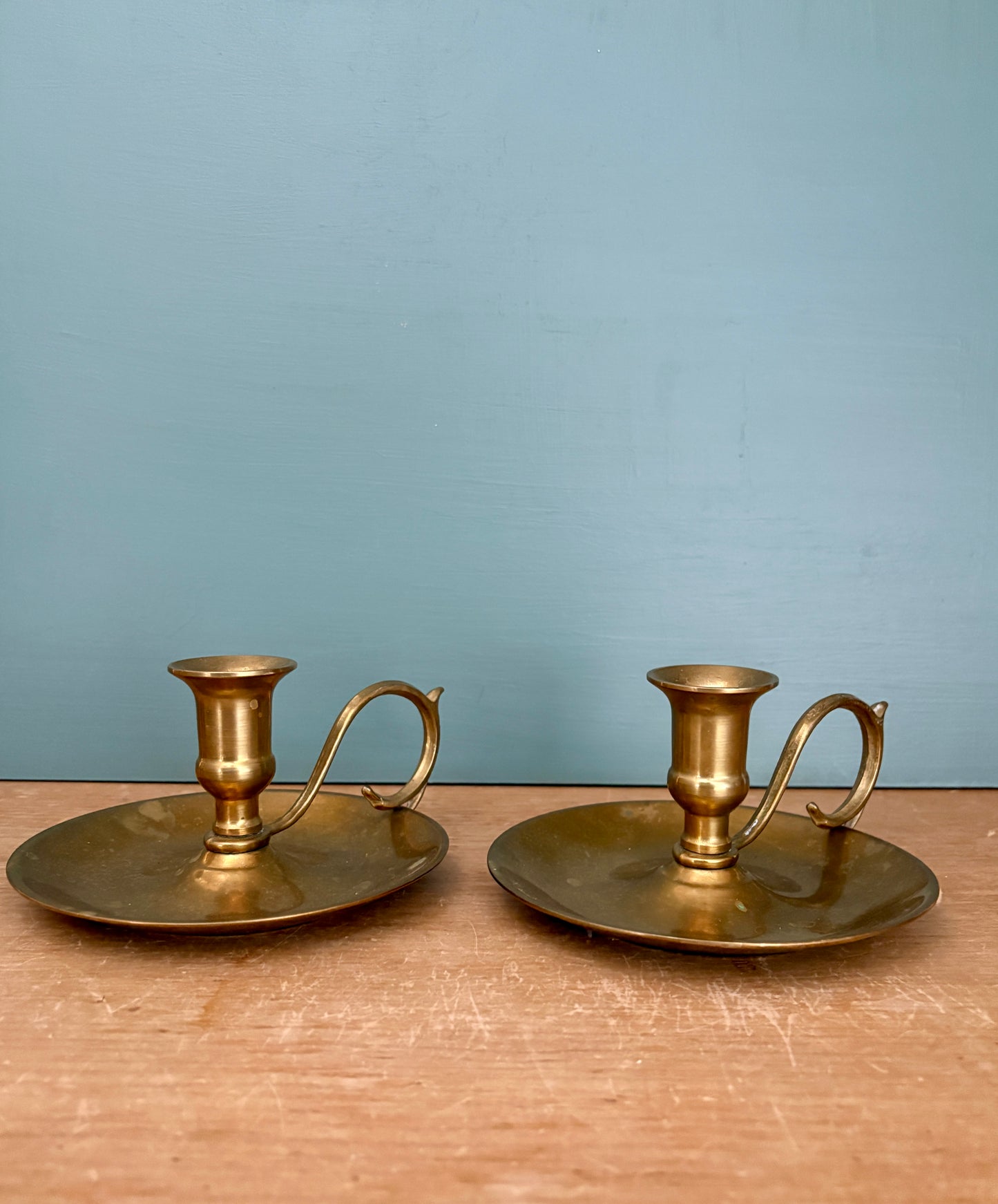 Bougeoir - chandelier ancien en laiton