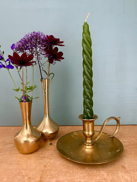 Bougeoir - chandelier ancien en laiton