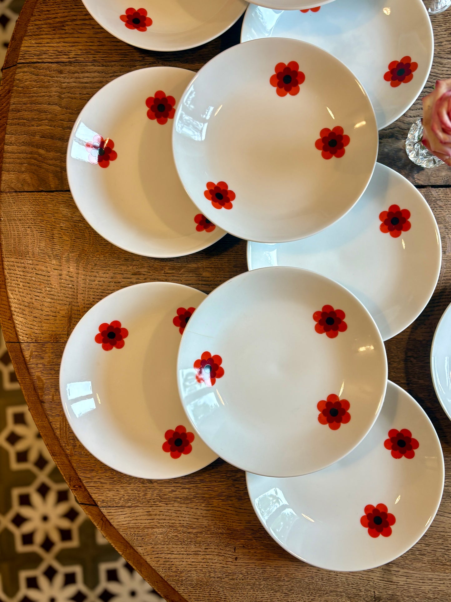 Lot de 11 assiettes creuses vintage, Scherzer Bavaria