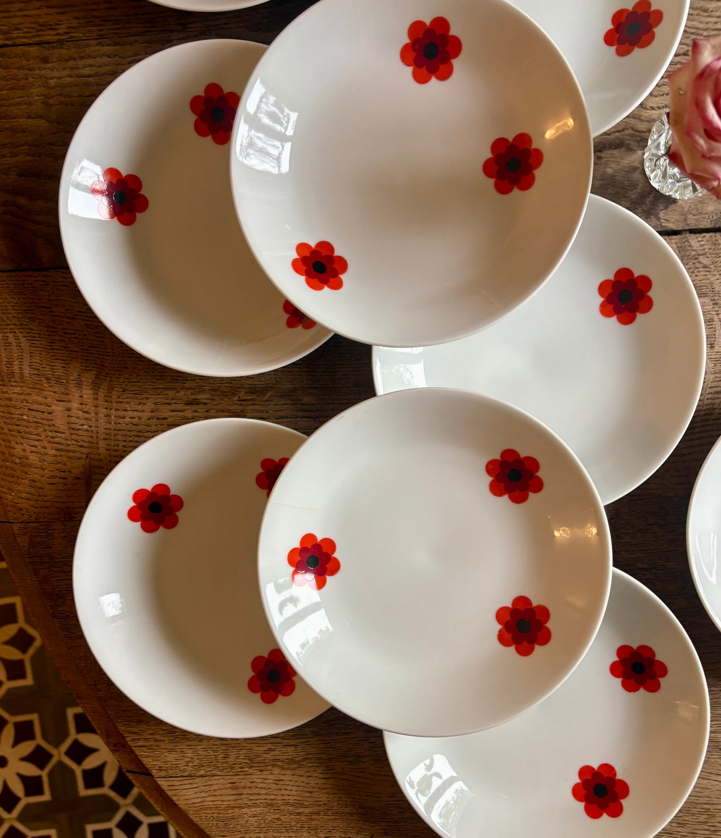 Lot de 11 assiettes creuses vintage, Scherzer Bavaria