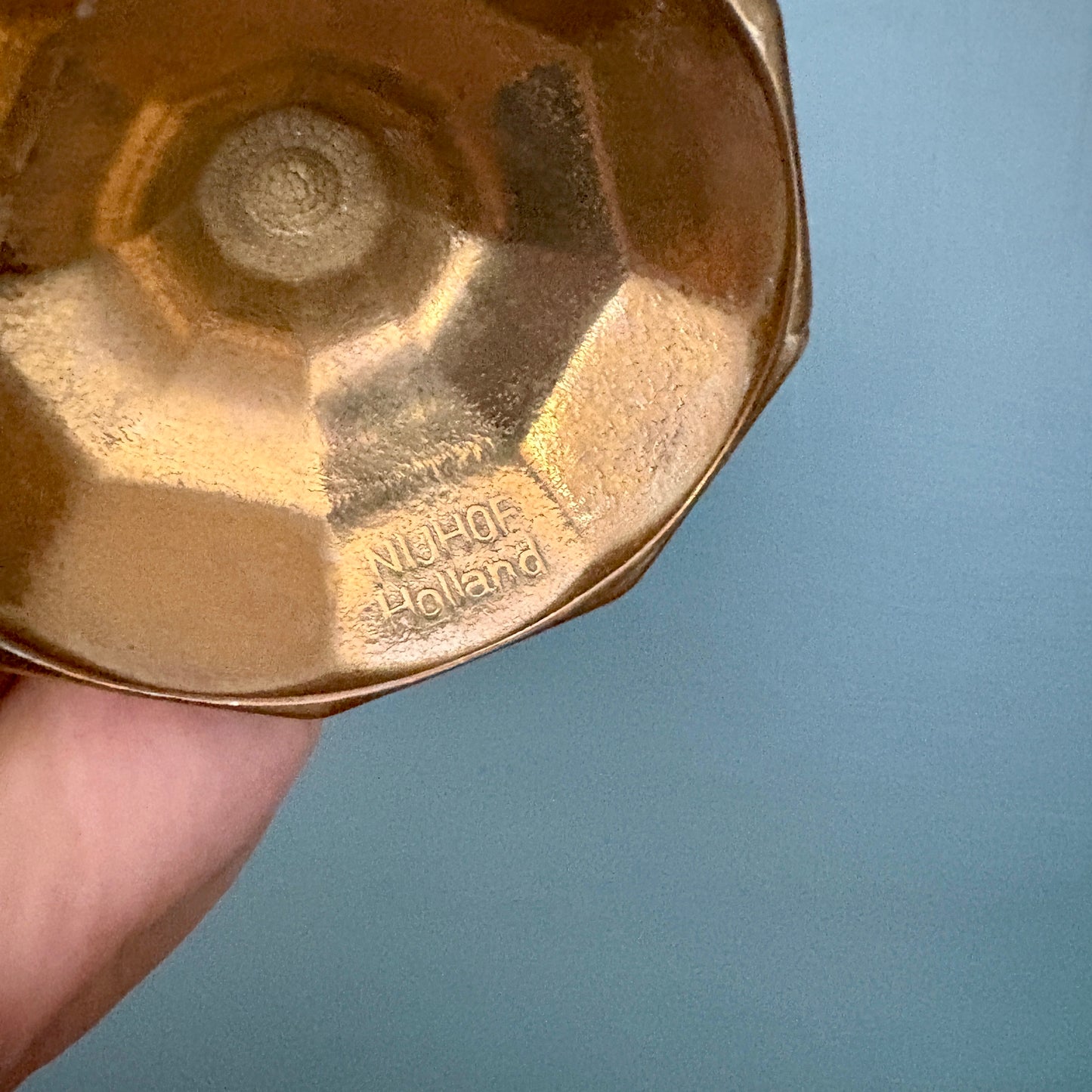 Chandelier - bougeoir vintage en laiton