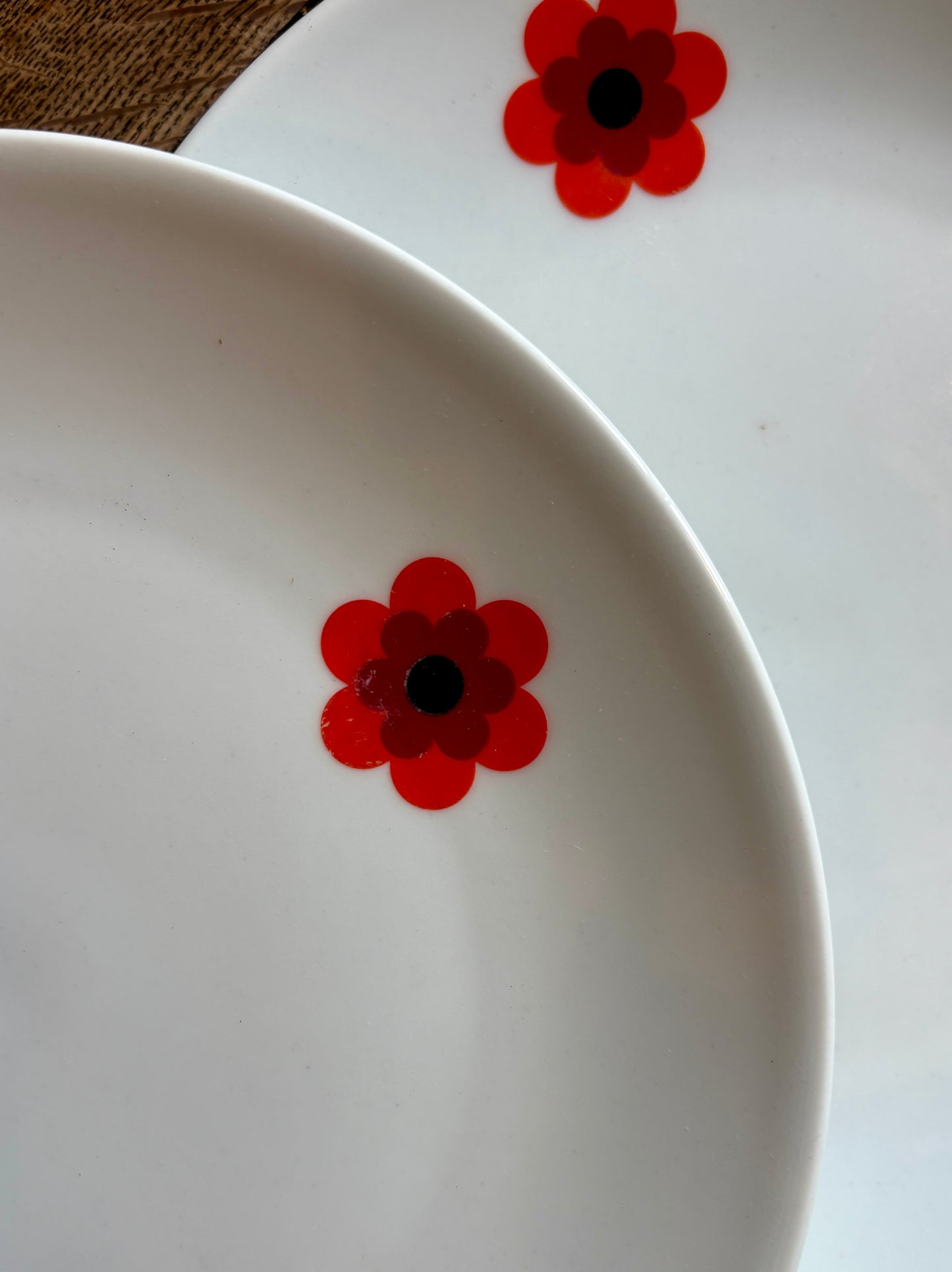 Lot de 8 assiettes plates vintage, Scherzer Bavaria