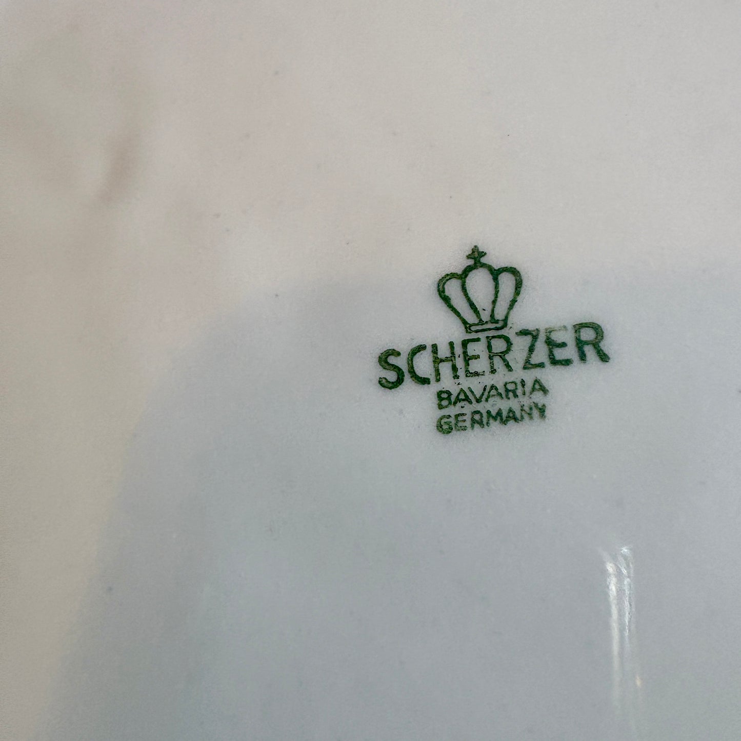 Lot de 8 assiettes plates vintage, Scherzer Bavaria