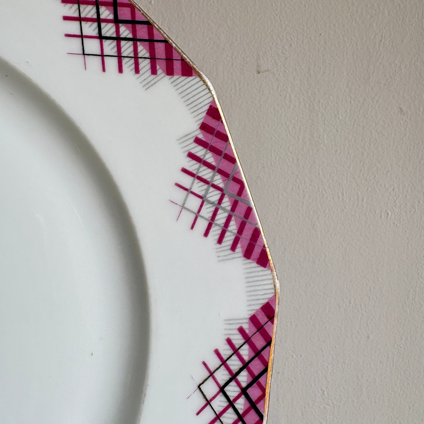 Lot de 4 assiettes plates vintage en porcelaine de Limoges