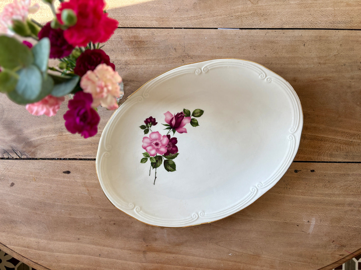 Plat / ravier vintage - Modèle Chinon de Gien