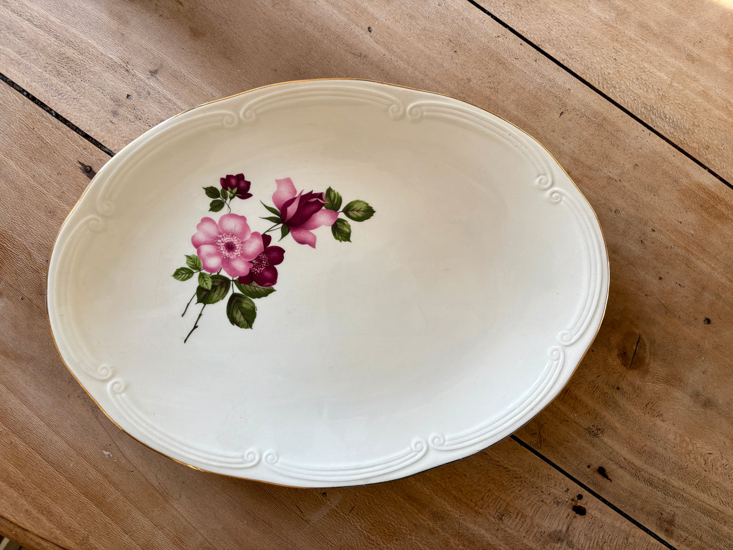 Plat / ravier vintage - Modèle Chinon de Gien