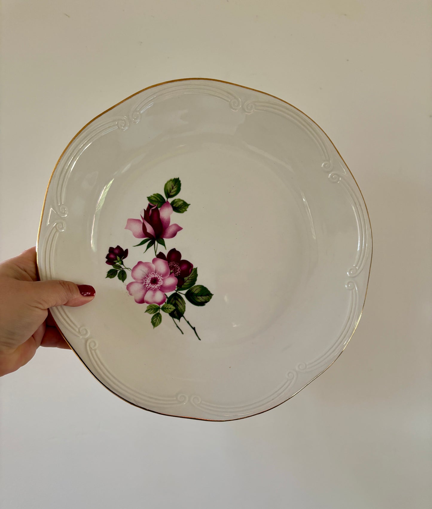 Lot de 2 plats ronds vintage - modèle Chinon de Gien