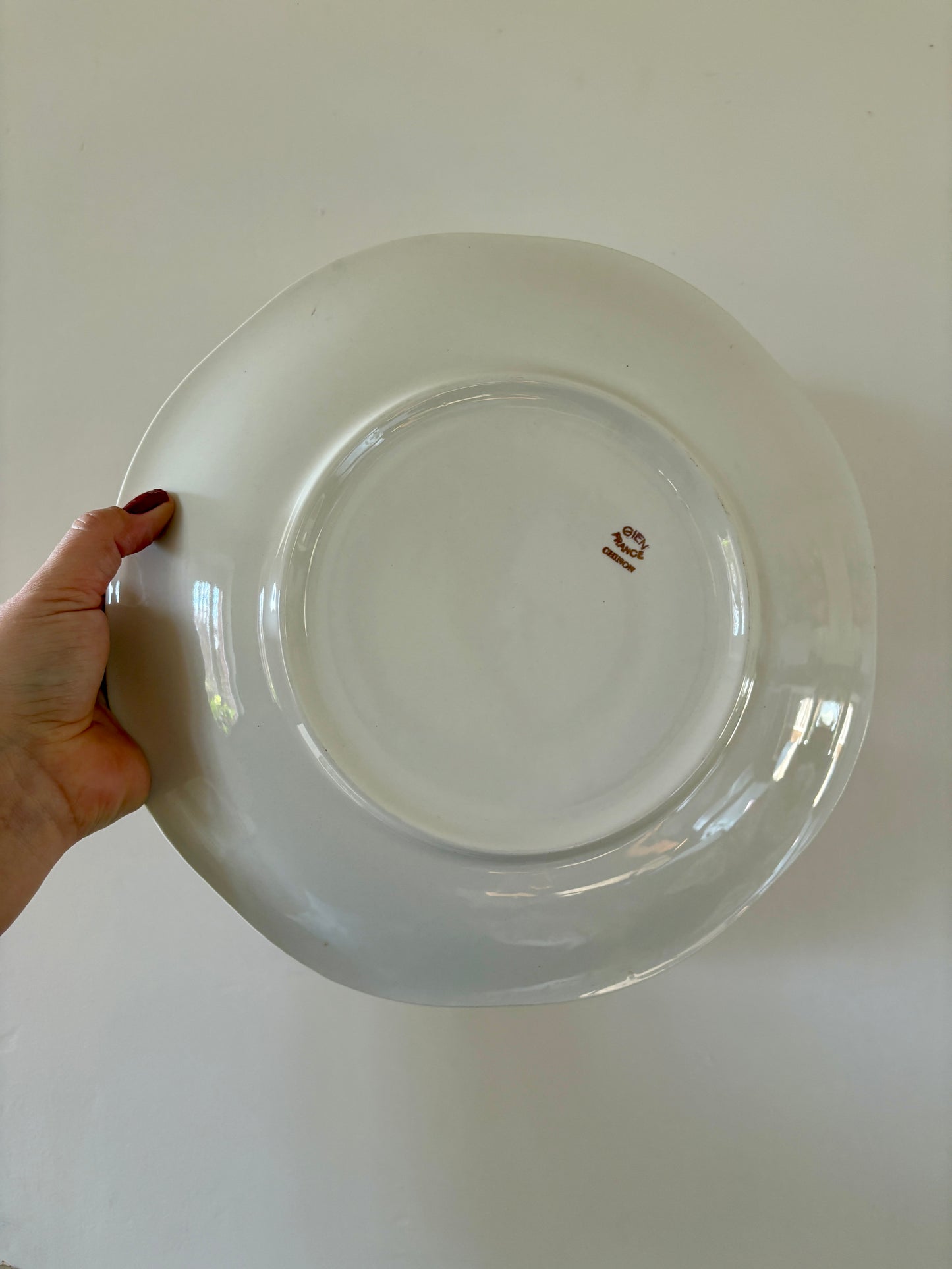 Lot de 2 plats ronds vintage - modèle Chinon de Gien