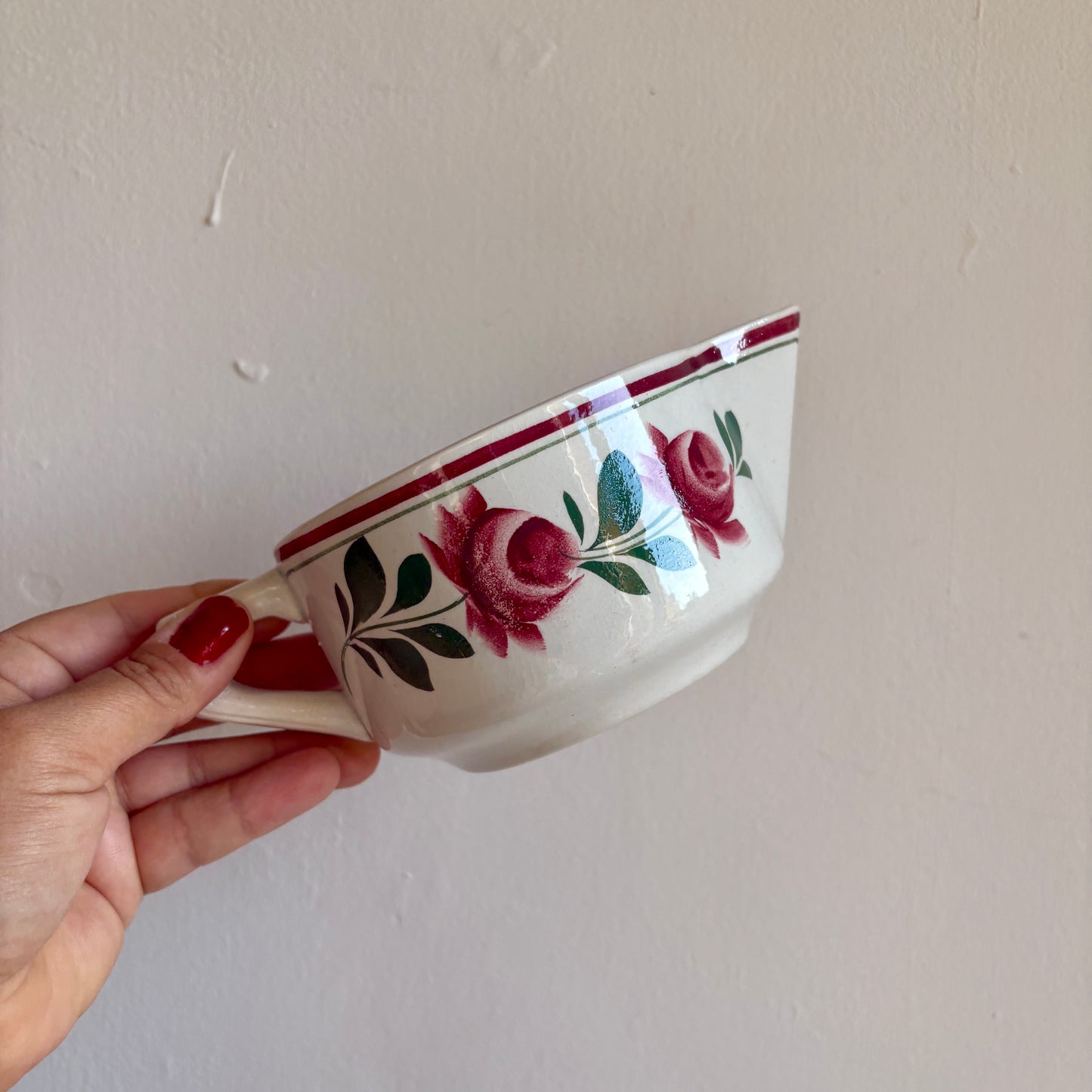 Lot de vaisselles Les Roses - 2 raviers et une saucière -