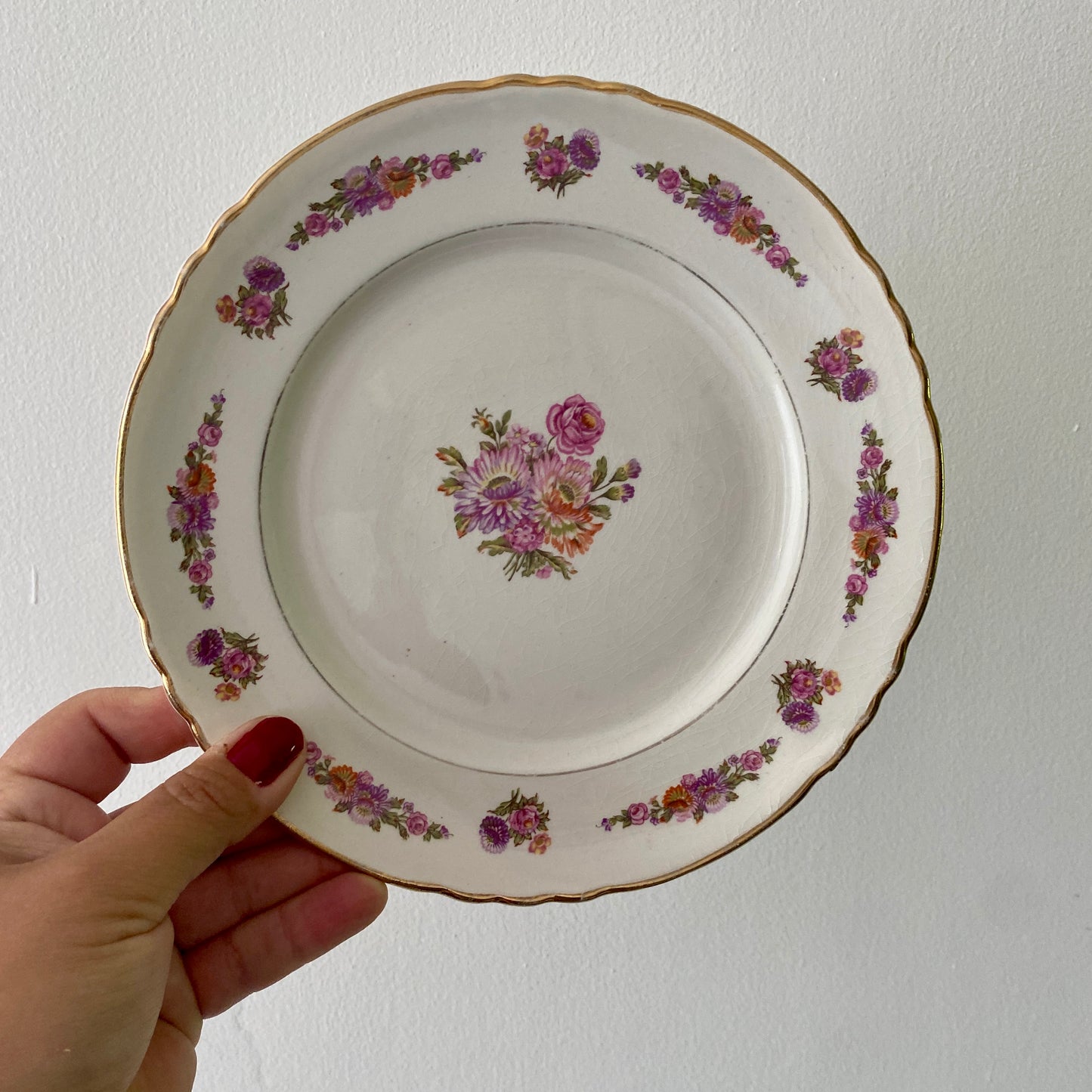 Lot de 10 assiettes à dessert vintage - Princesse de Moulin des Loups