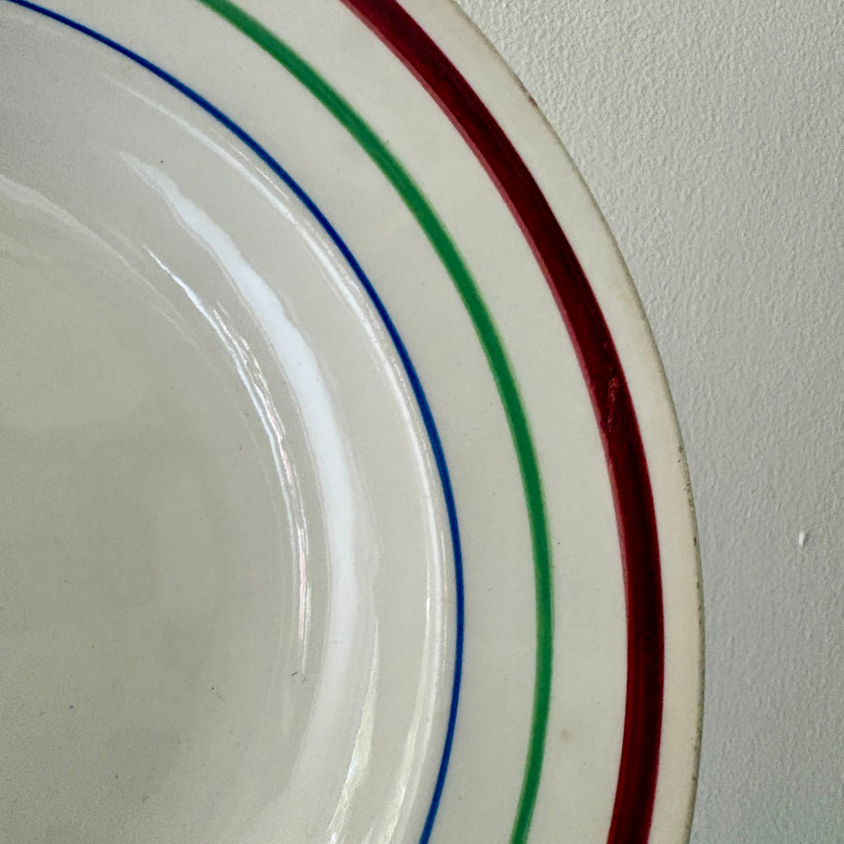 Lot de 6 assiettes creuses vintage, modèles Gildas